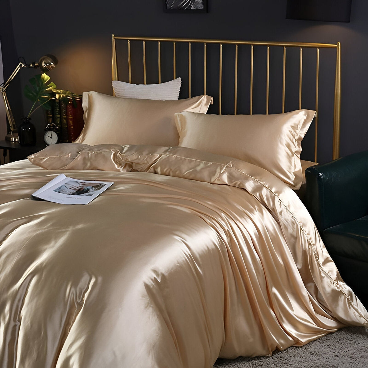 Mulberry Silk Bedding Set – Soft Sheets & Pillowcases