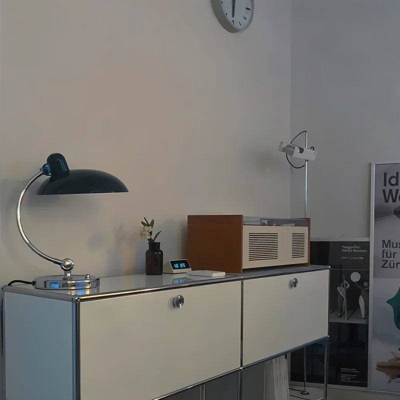 Scandinavian Wood Metal Table Lamp – Warm Light Desk Lamp
