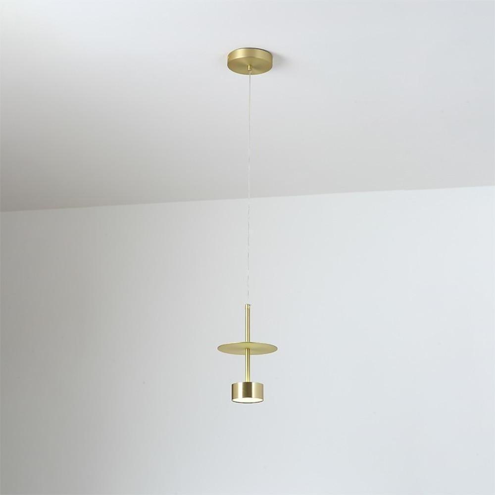 Gold Metal Pendant Light for Kitchen Island – Adjustable LED Fixture