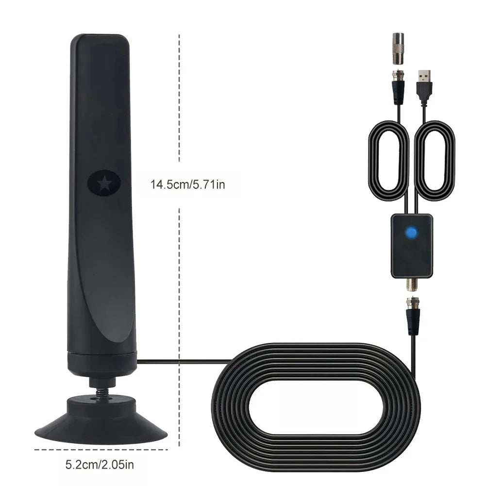 4K Digital TV Antenna with Signal Booster – 50 Mile Range