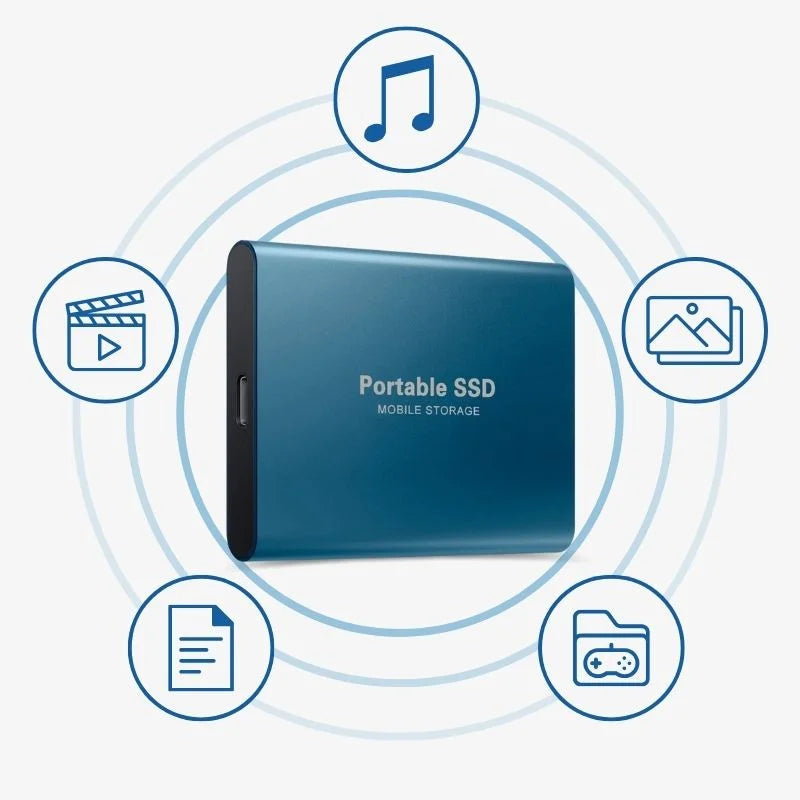 External SSD for PS5 Xbox USB-C 1TB–30TB Aluminum