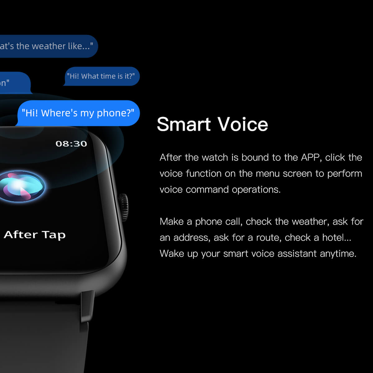 Smart Watch 1.8" HD Display – Fitness Tracker with GPS