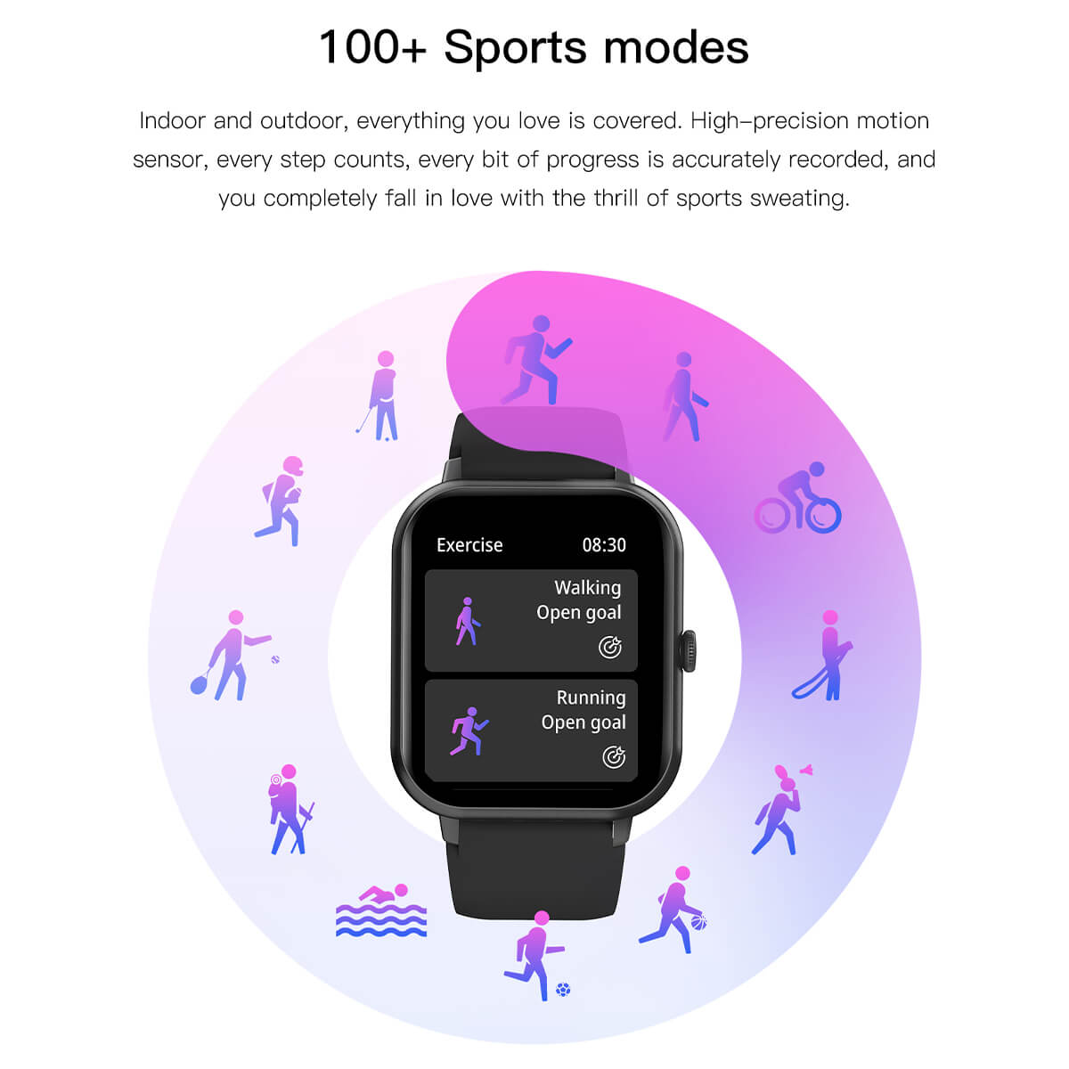 Smart Watch 1.8" HD Display – Fitness Tracker with GPS