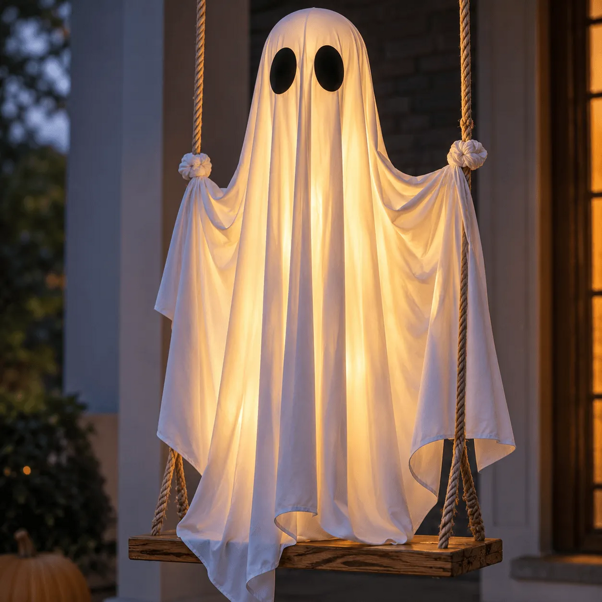 5FT Hanging Ghost Halloween Decoration with LED Lights