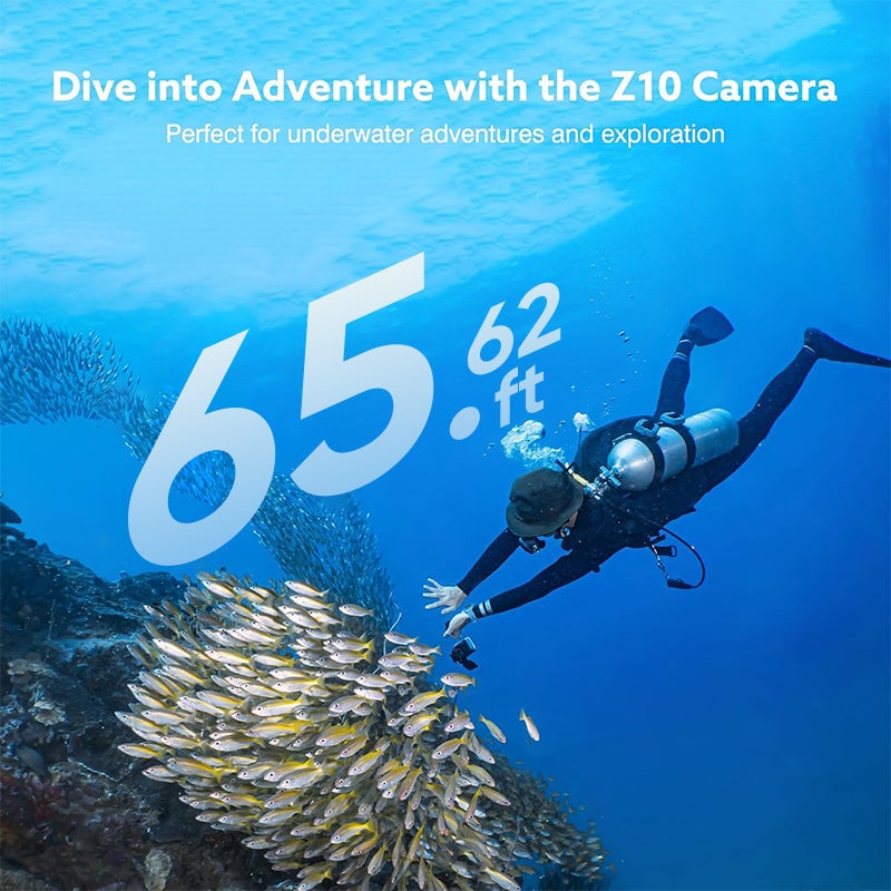 Magnetic 4K Action Camera with Wide-Angle Lens
