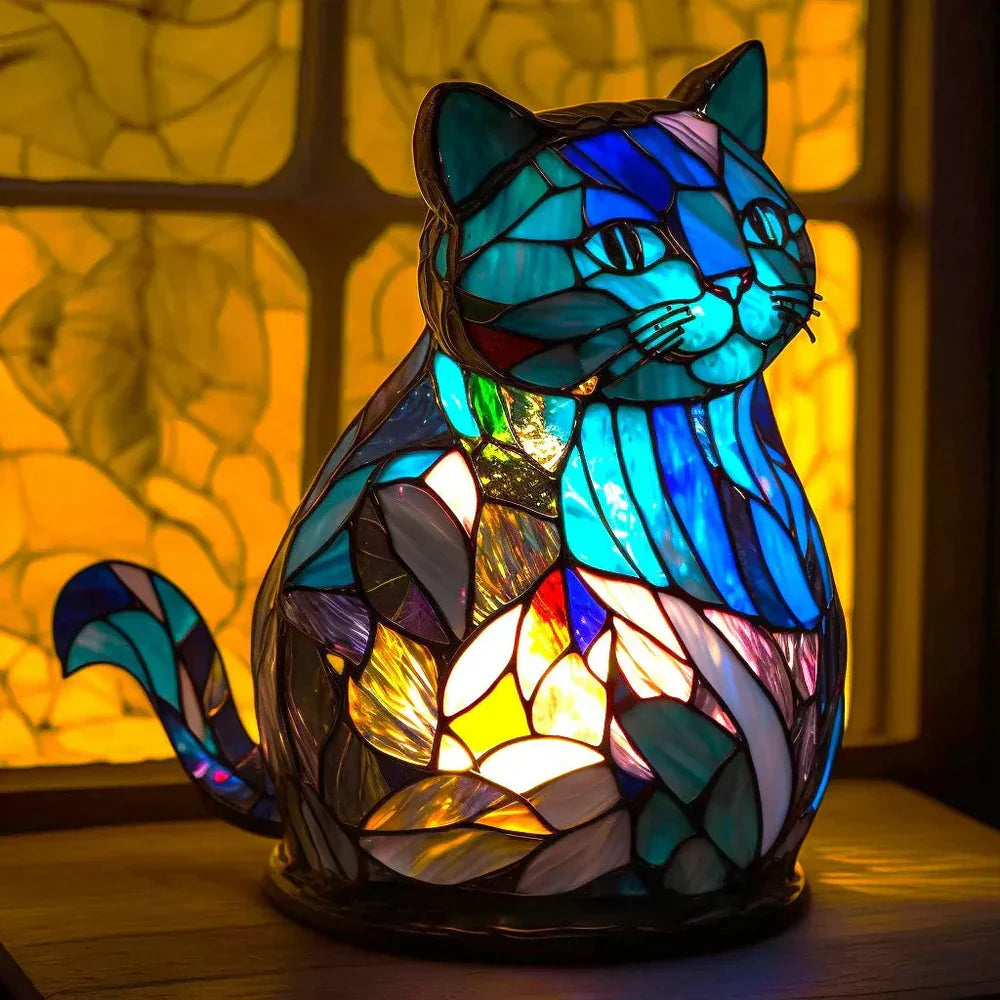 Stained Glass Animal Table Lamp with 20+ Unique Designs