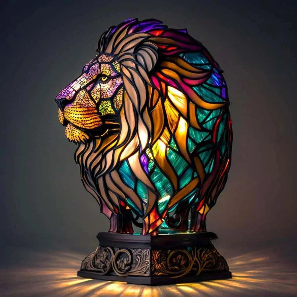 Stained Glass Animal Table Lamp with 20+ Unique Designs