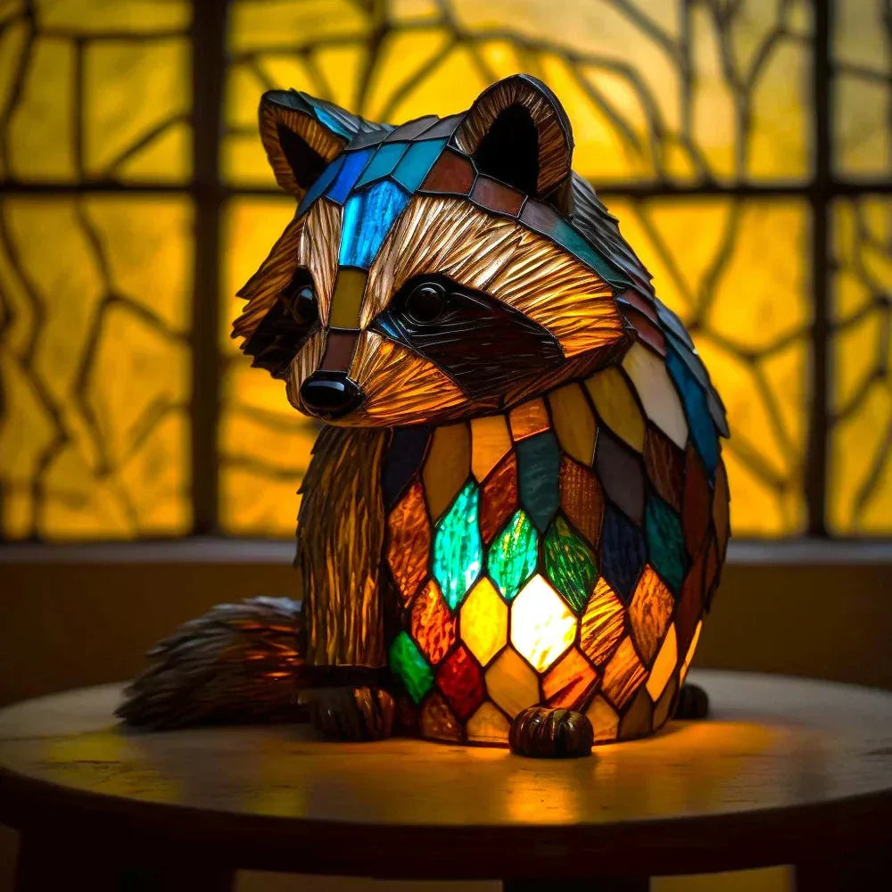 Stained Glass Animal Table Lamp with 20+ Unique Designs