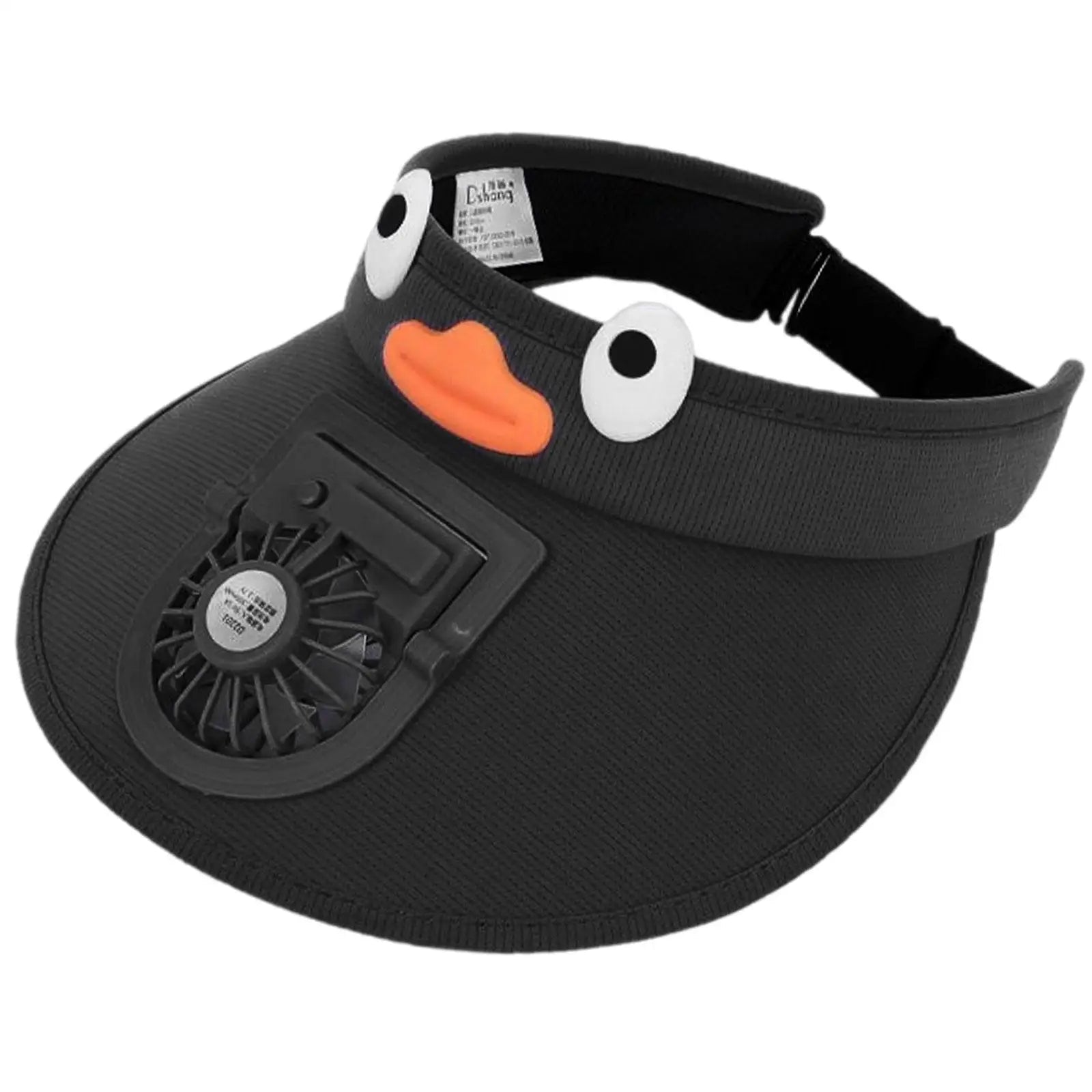 Kids Sun Visor Hat with Built-in Cooling Fan – UV Protection