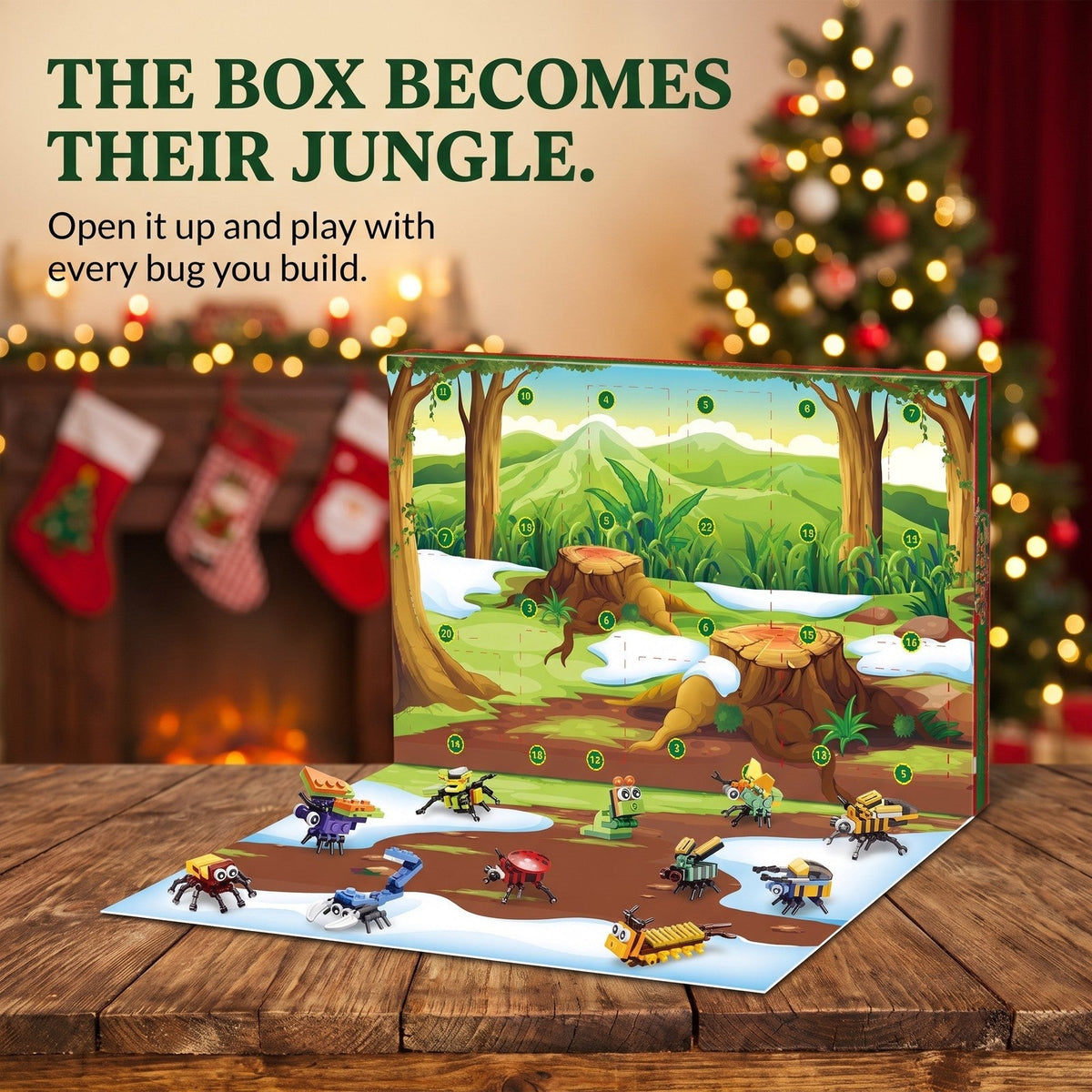 Kids' Insect Brick Advent Calendar – 24 Bug Builds plus 2 Secret Surprises