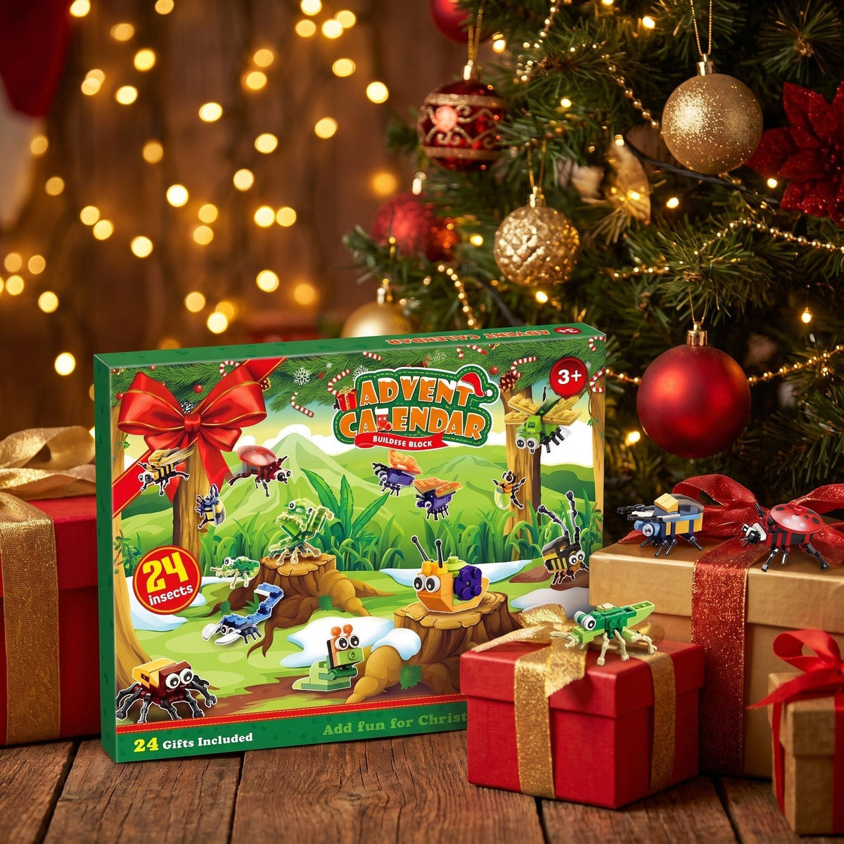 Kids' Insect Brick Advent Calendar – 24 Bug Builds plus 2 Secret Surprises