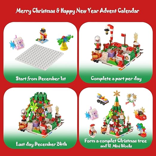 Kids' Building Block Advent Calendar – 24 Daily Mini Sets
