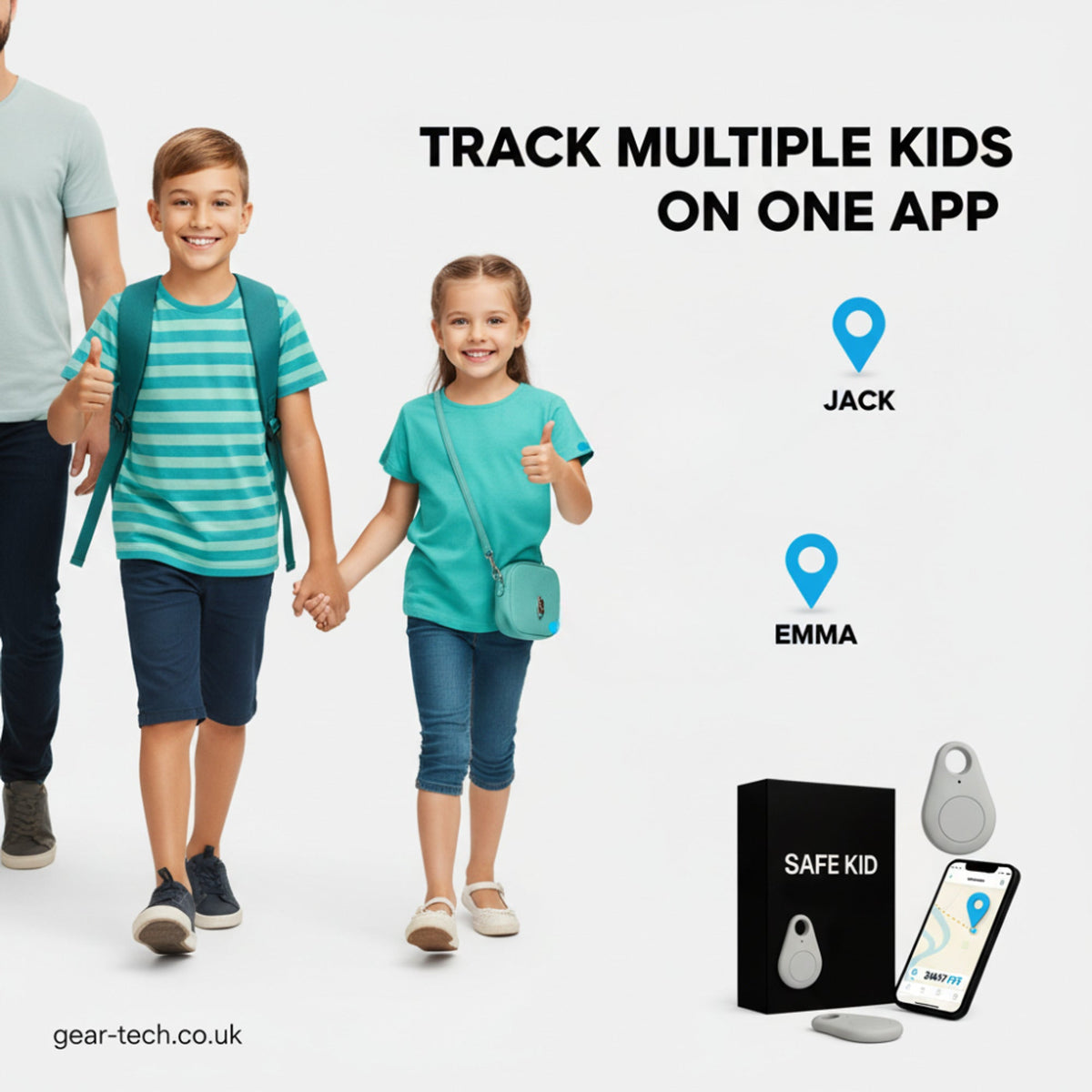 Real-Time GPS Tracker for Kids – Waterproof Location Device