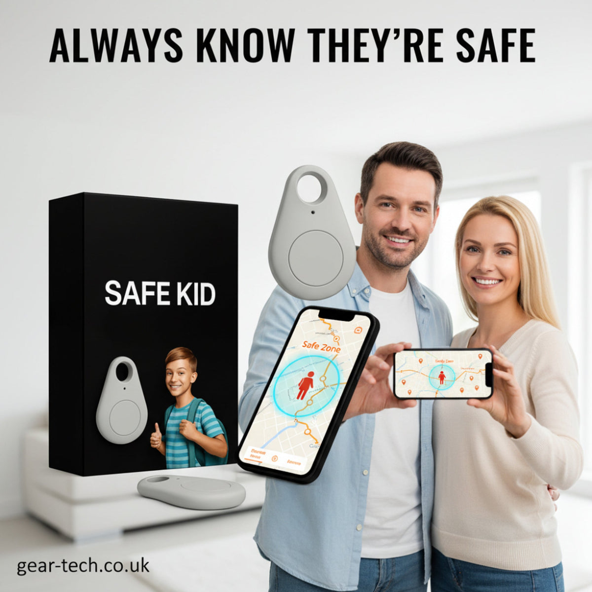 Real-Time GPS Tracker for Kids – Waterproof Location Device