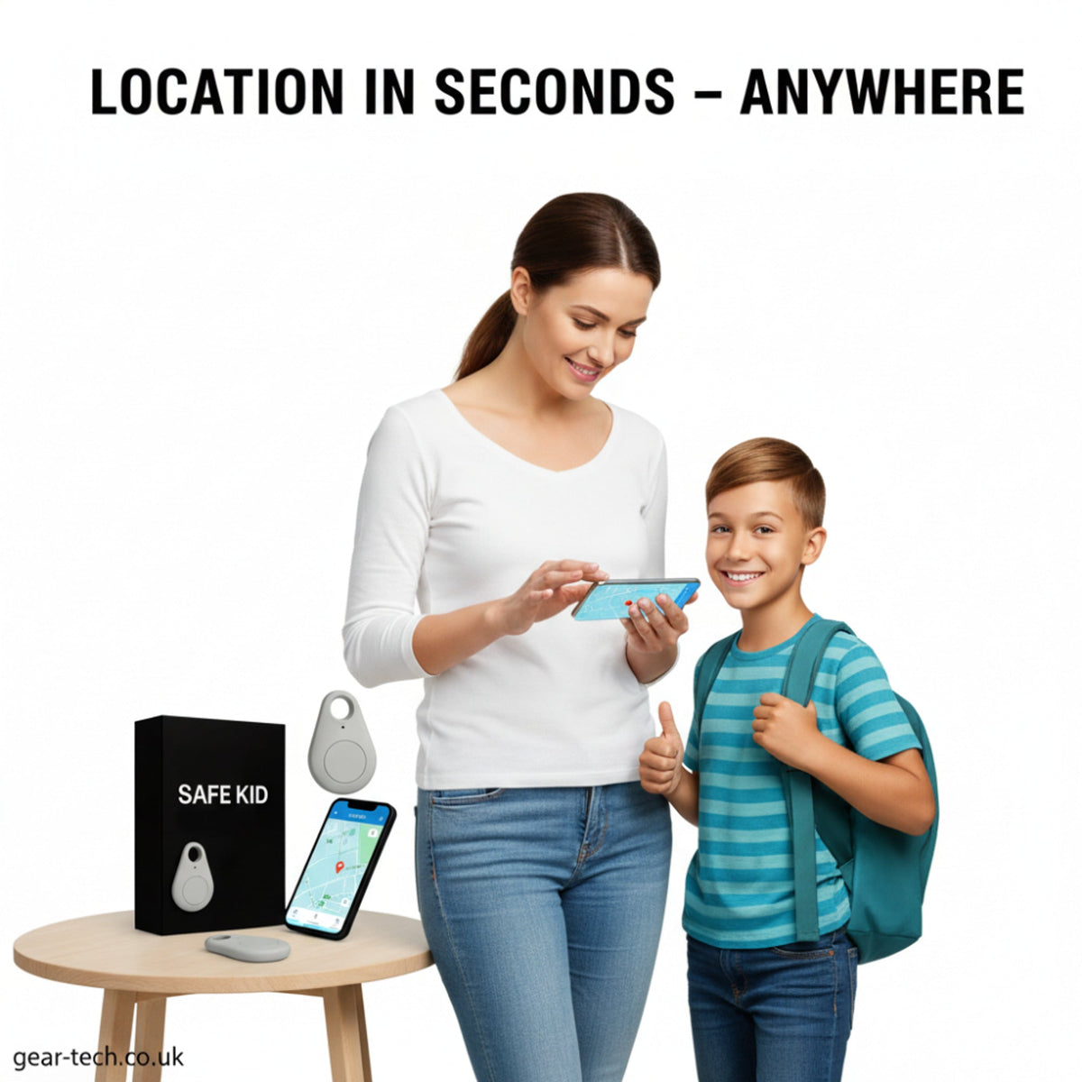 Real-Time GPS Tracker for Kids – Waterproof Location Device