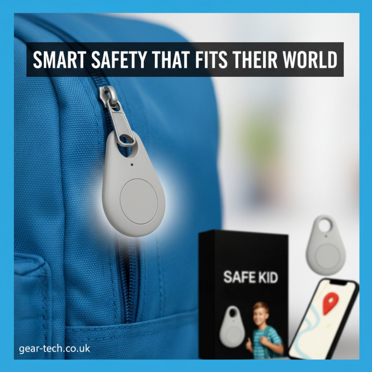 Real-Time GPS Tracker for Kids – Waterproof Location Device