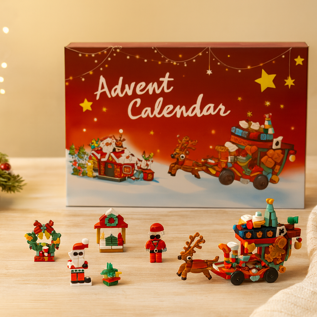 Kids' Advent Calendar – 24-Day Christmas Countdown with Building Blocks