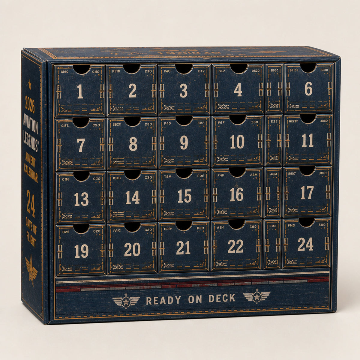 24-Day Aircraft Advent Calendar with Collectible Miniature Planes