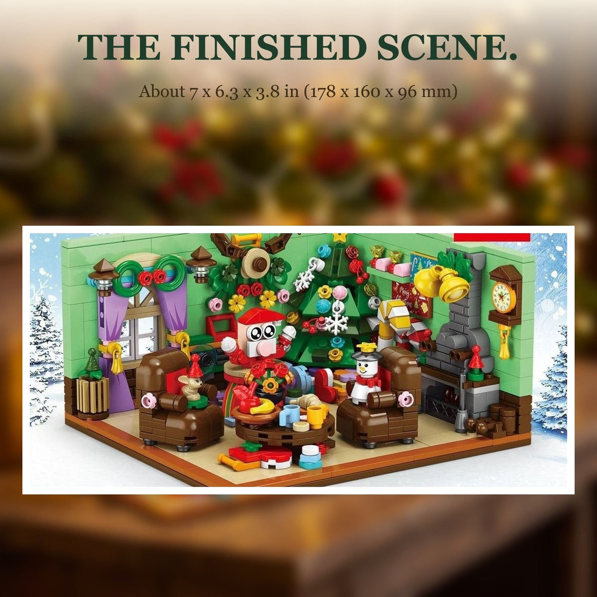 Advent Calendar Brick Building Set – 669 Pieces 24 Daily Builds