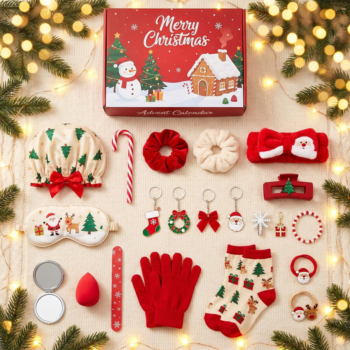 Christmas Advent Calendar – 24 Days Hair Spa Beauty Winter Gifts