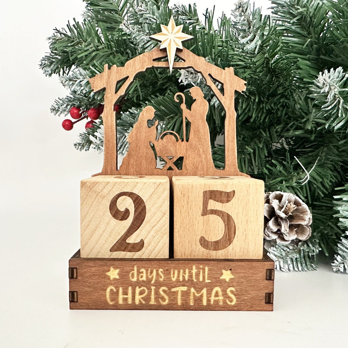 Wooden Advent Calendar – DIY Customizable Christmas Countdown