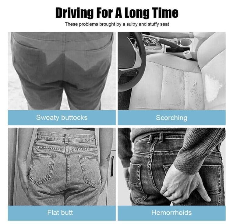 Cooling Gel Car Seat Cushion – Breathable Support for Long Drives