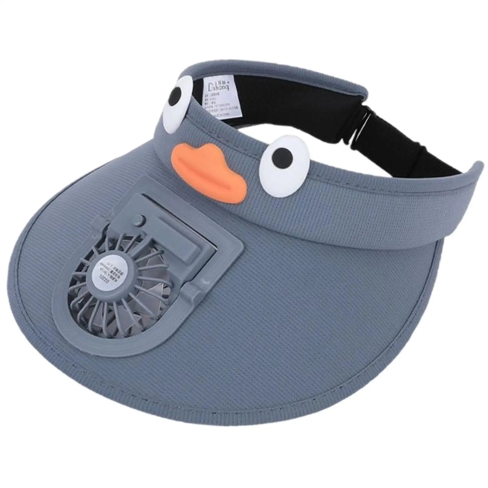 Kids Sun Visor Hat with Built-in Cooling Fan – UV Protection
