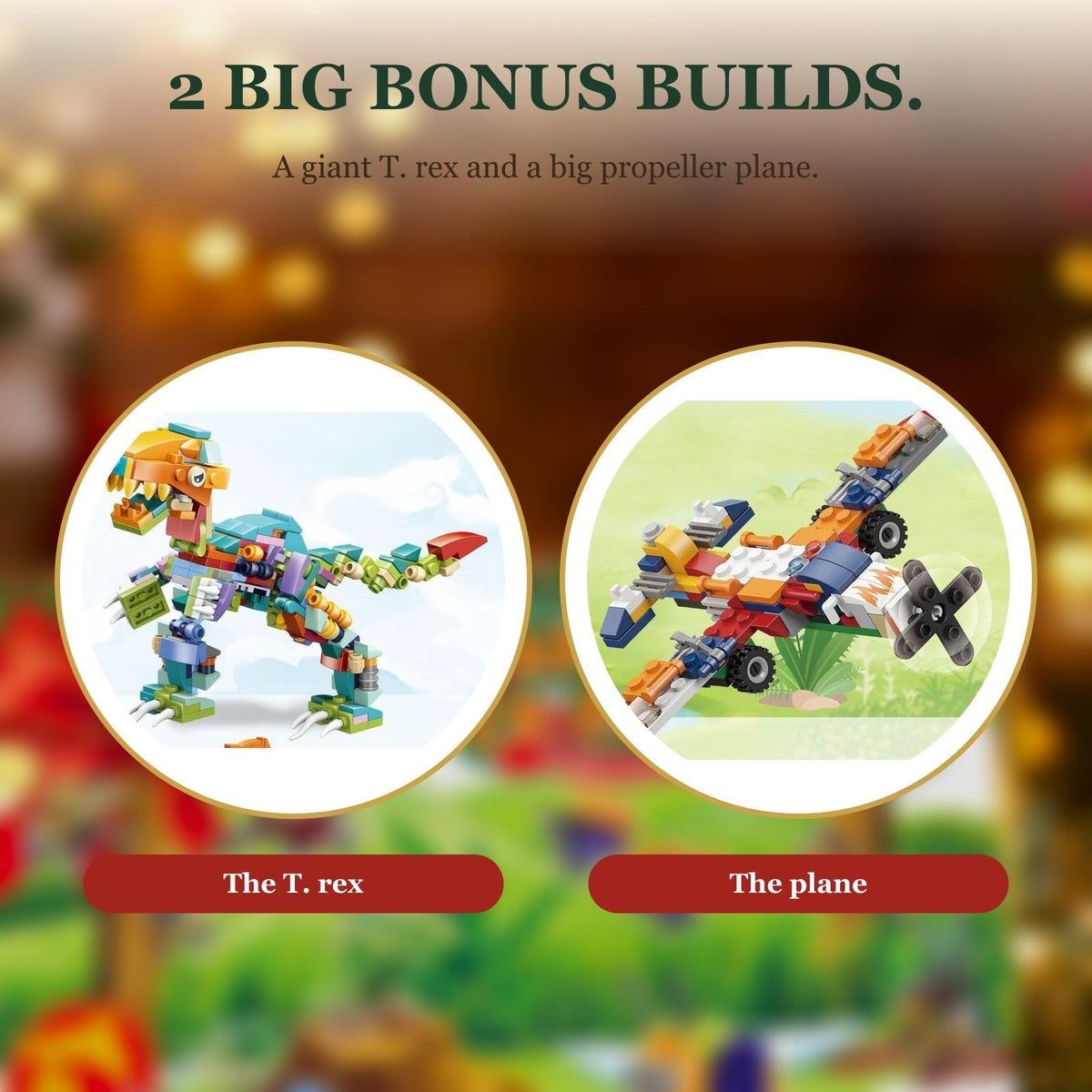 Kids' Dinosaur and Vehicle Advent Calendar – 24 Mini Brick Builds