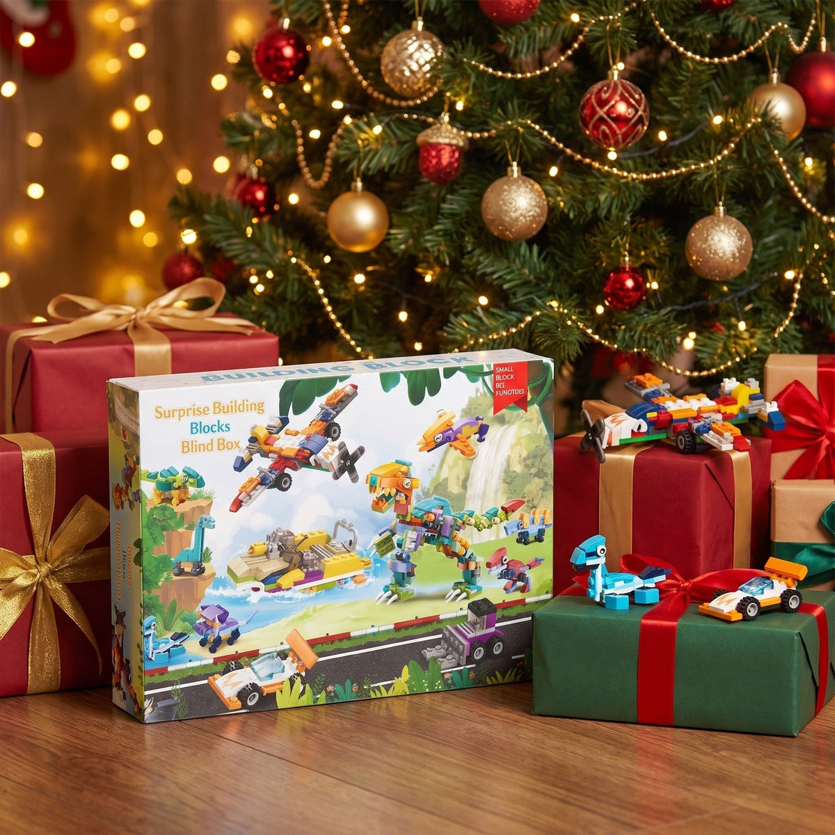 Kids' Dinosaur and Vehicle Advent Calendar – 24 Mini Brick Builds