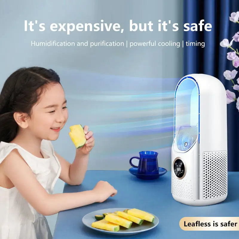 Bladeless Portable Air Conditioner with LED Display | USB Rechargeable