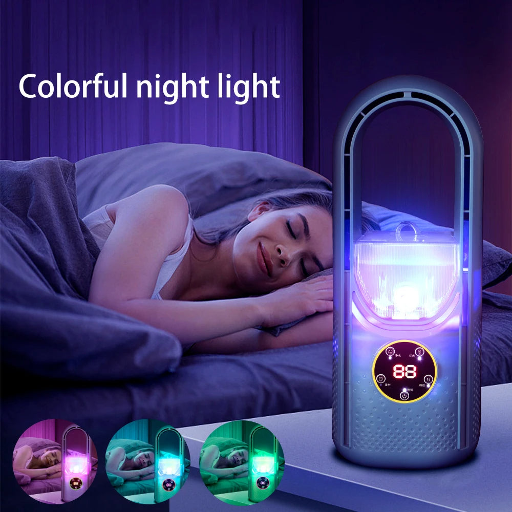 Bladeless Portable Air Conditioner with LED Display | USB Rechargeable