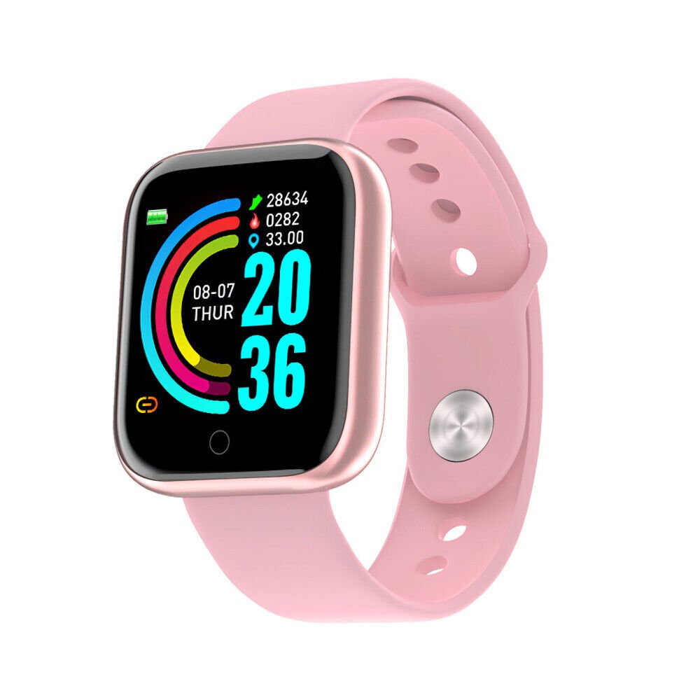 Smart Fitness Watch with Heart Rate Monitor & Waterproof Design