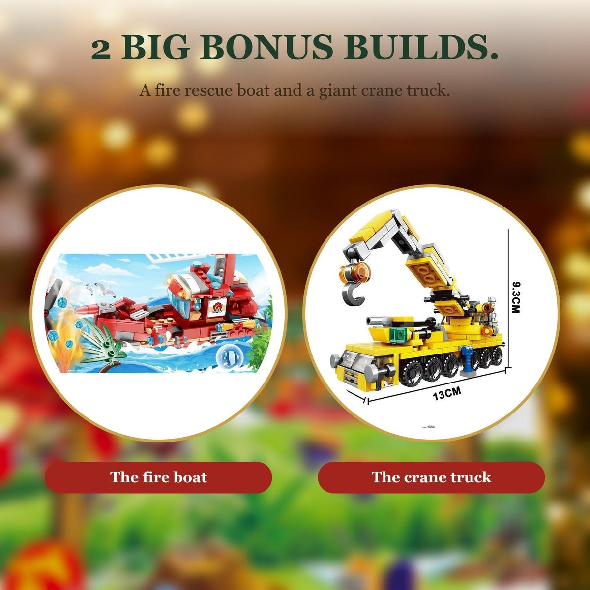 Kids' Fire Rescue and Construction Advent Calendar – Building Brick Vehicles