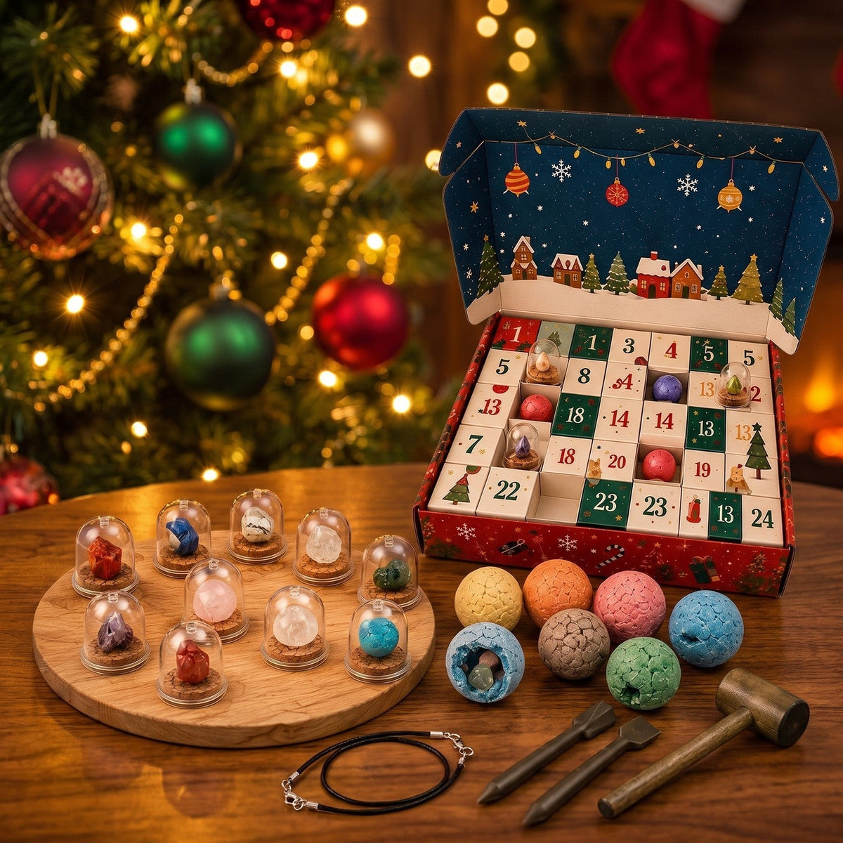 Kids' Gemstone Dig Advent Calendar – 24 Days Treasure Hunt