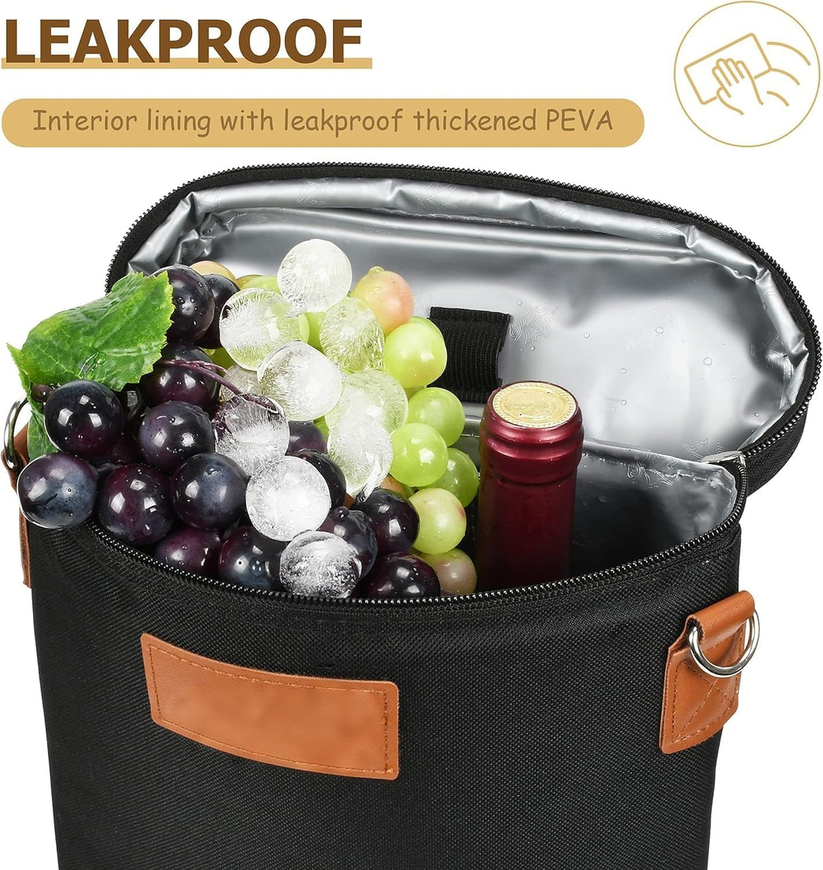 Insulated Wine Bottle Carrier Bag for 2 Bottles – ChillMate