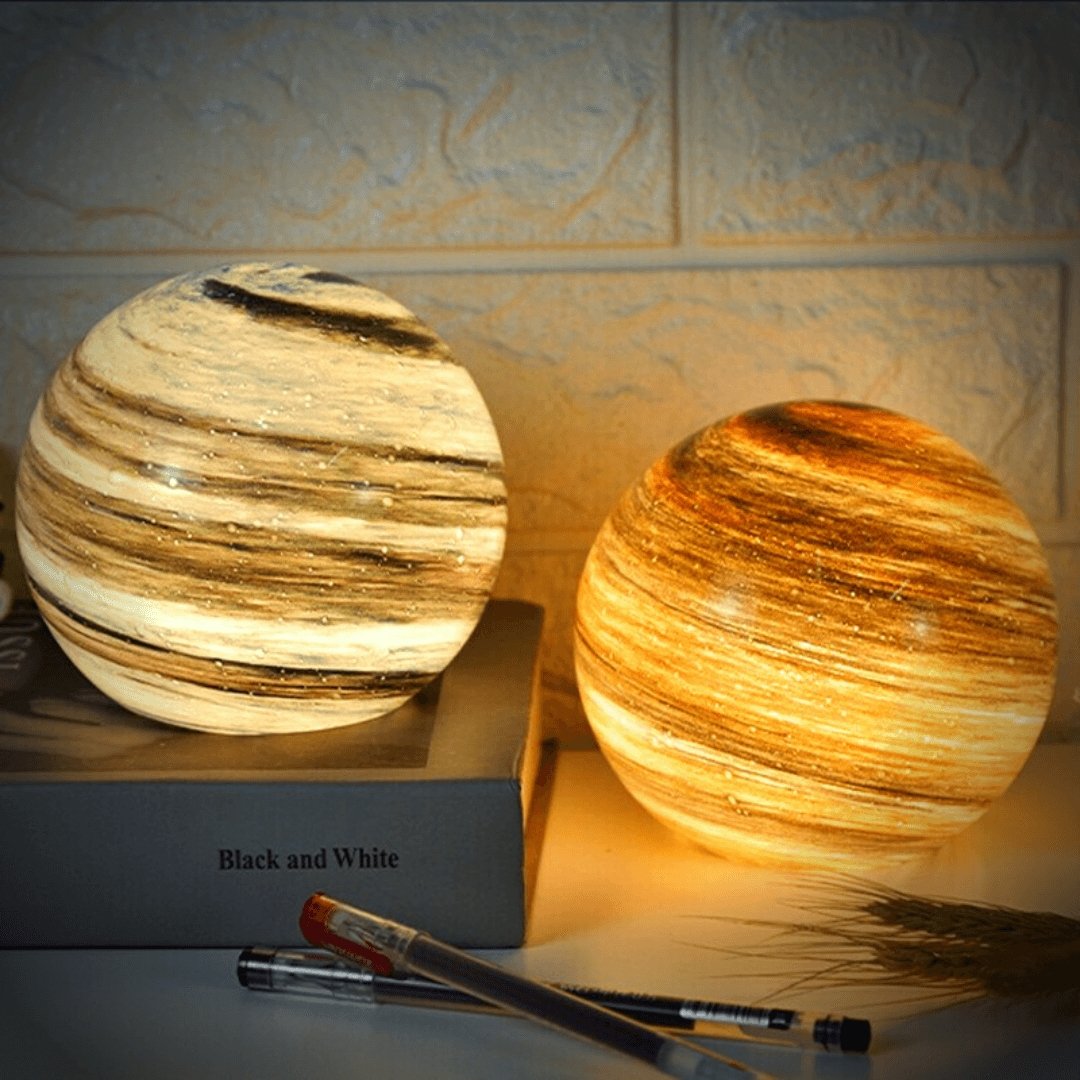 Glass Table Lamp with 16 Color LED Remote Control