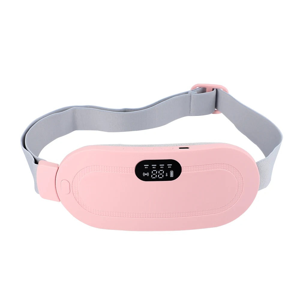 Wearable Electric Heating Pad with Massage – Portable Back and Abdomen Warmer