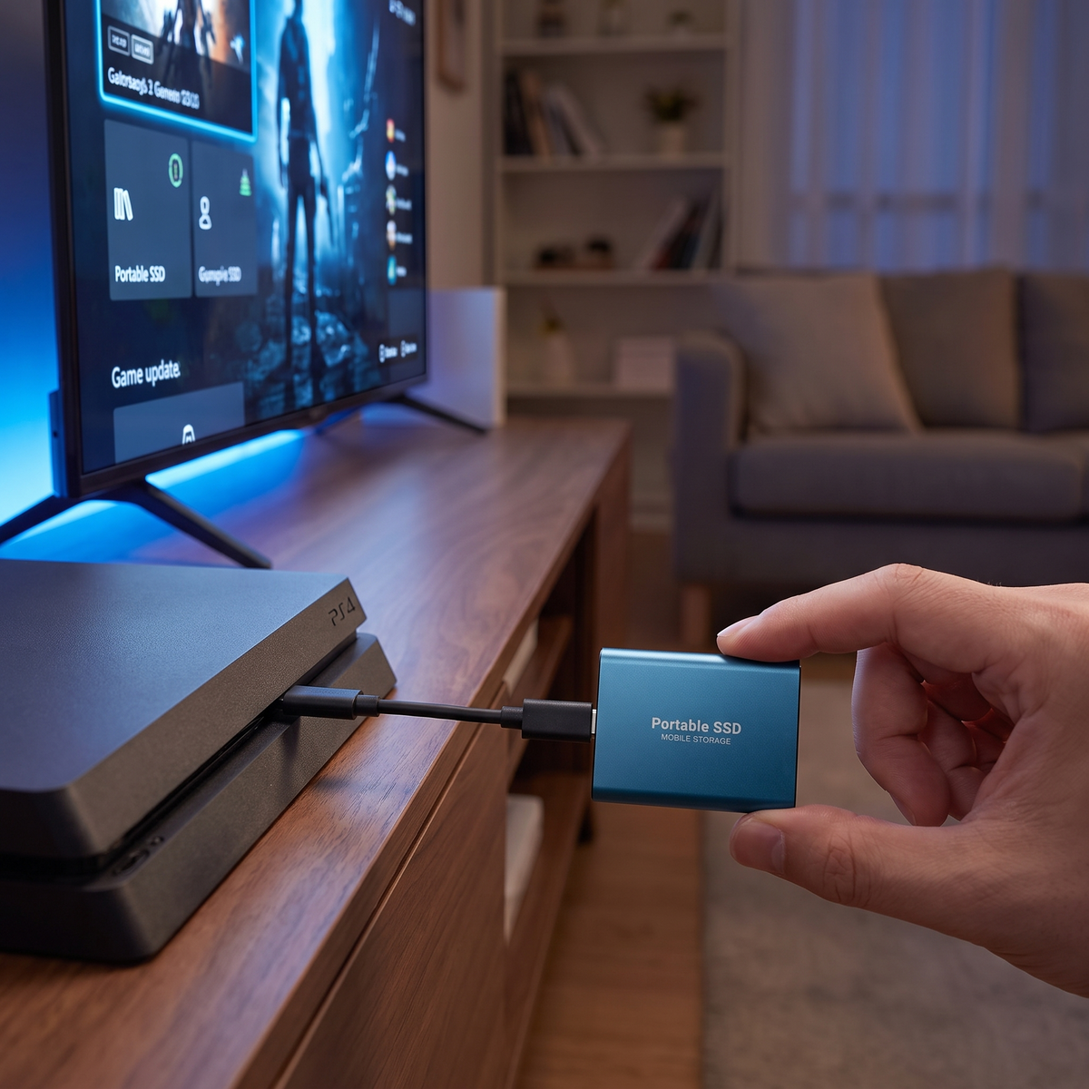 External SSD for PS5 Xbox USB-C 1TB–30TB Aluminum