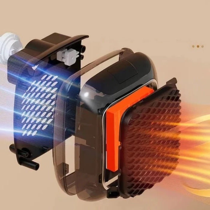 800W Portable Electric Heater with Ceramic Heating & Timer