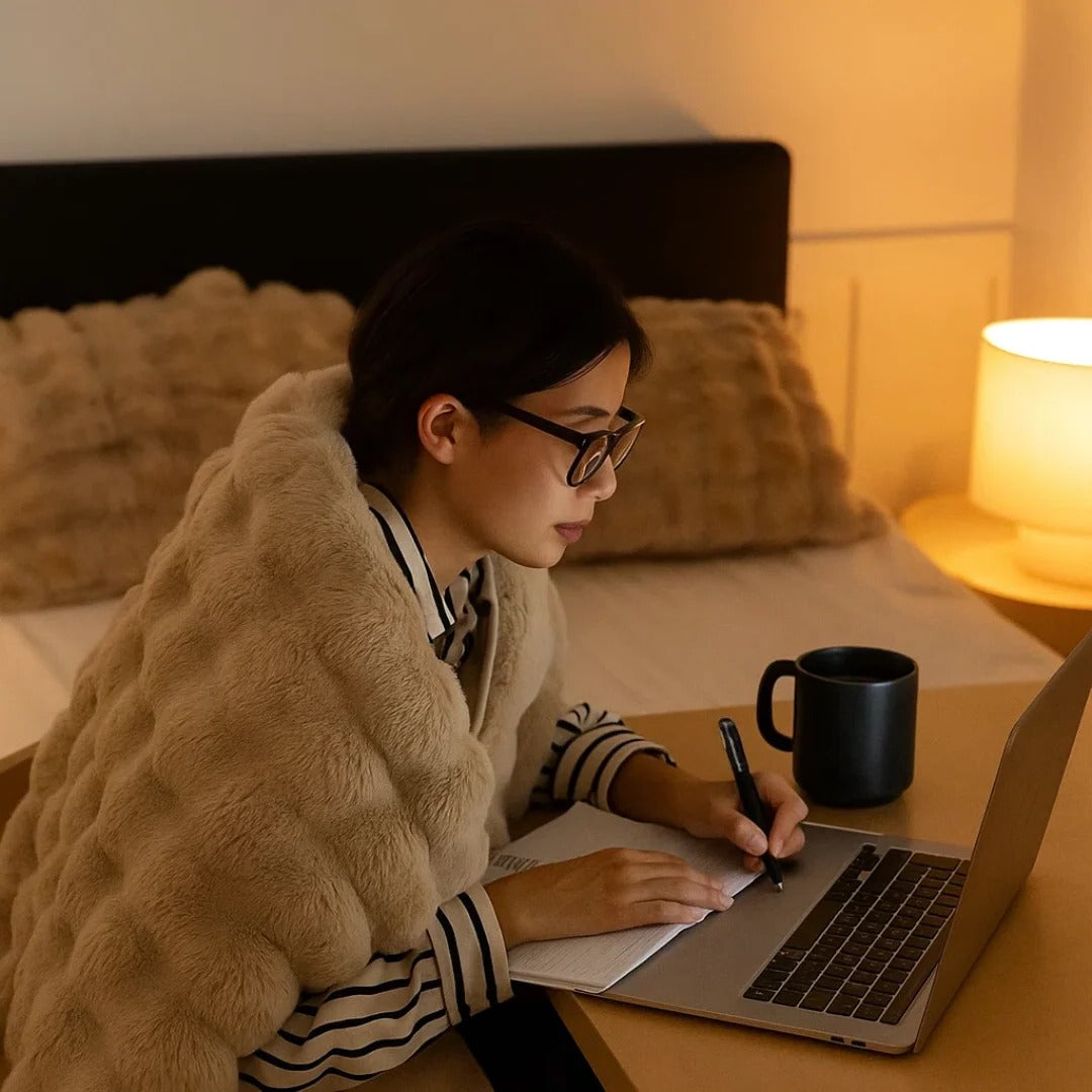 Lightweight All-Season Blanket | Soft Plush Design for Year-Round Comfort