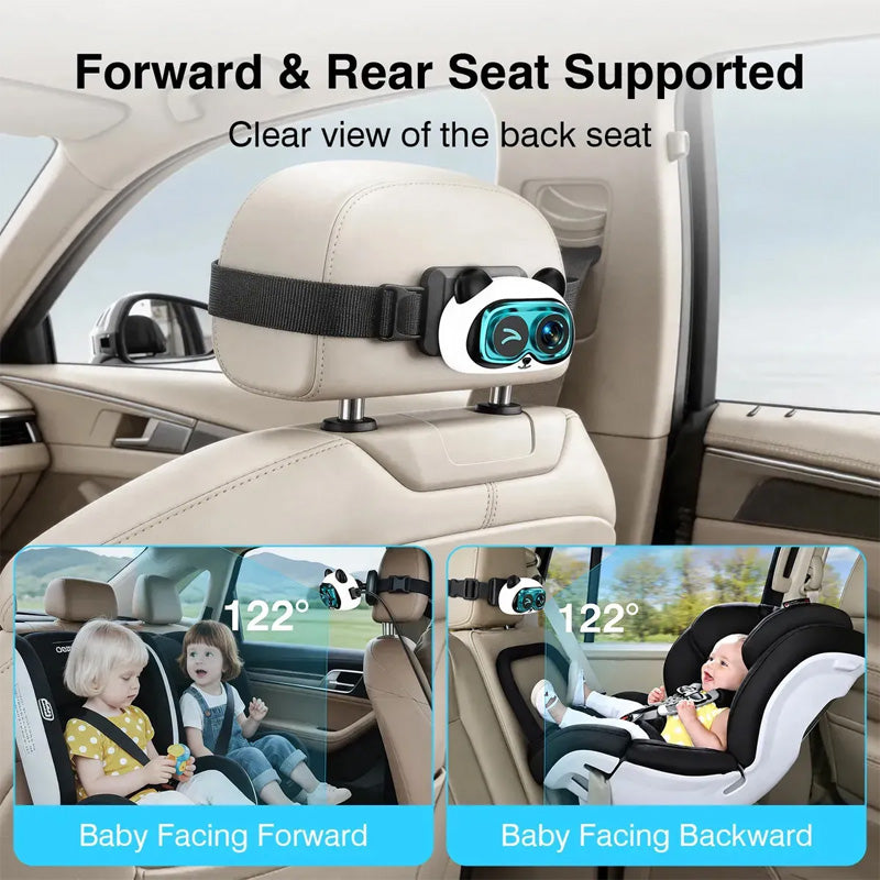 Wireless CarPlay Rear Seat Baby Camera – 1080p Night Vision