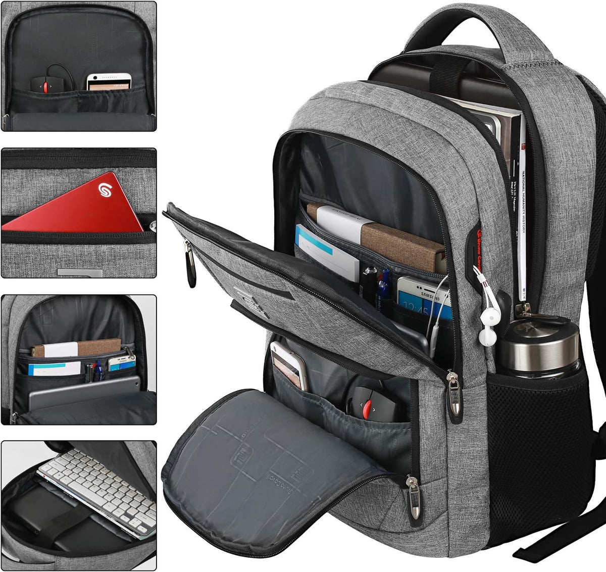 Anti-Theft Laptop Backpack with USB Charging Port