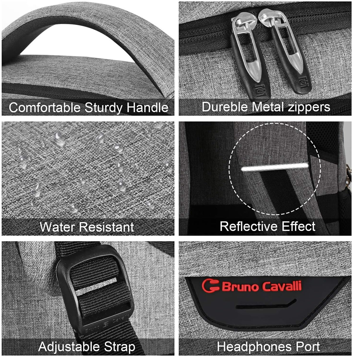 Anti-Theft Laptop Backpack with USB Charging Port