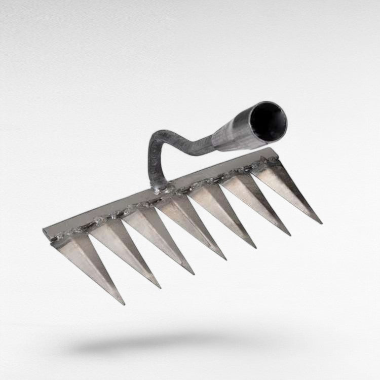 Steel Garden Rake with Deep Root Extraction – LawnLiberator