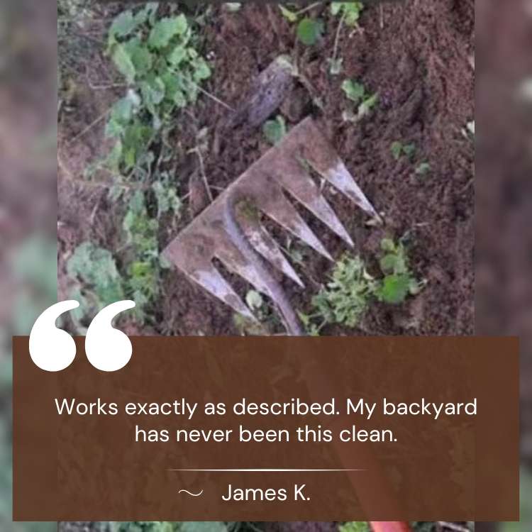Steel Garden Rake with Deep Root Extraction – LawnLiberator