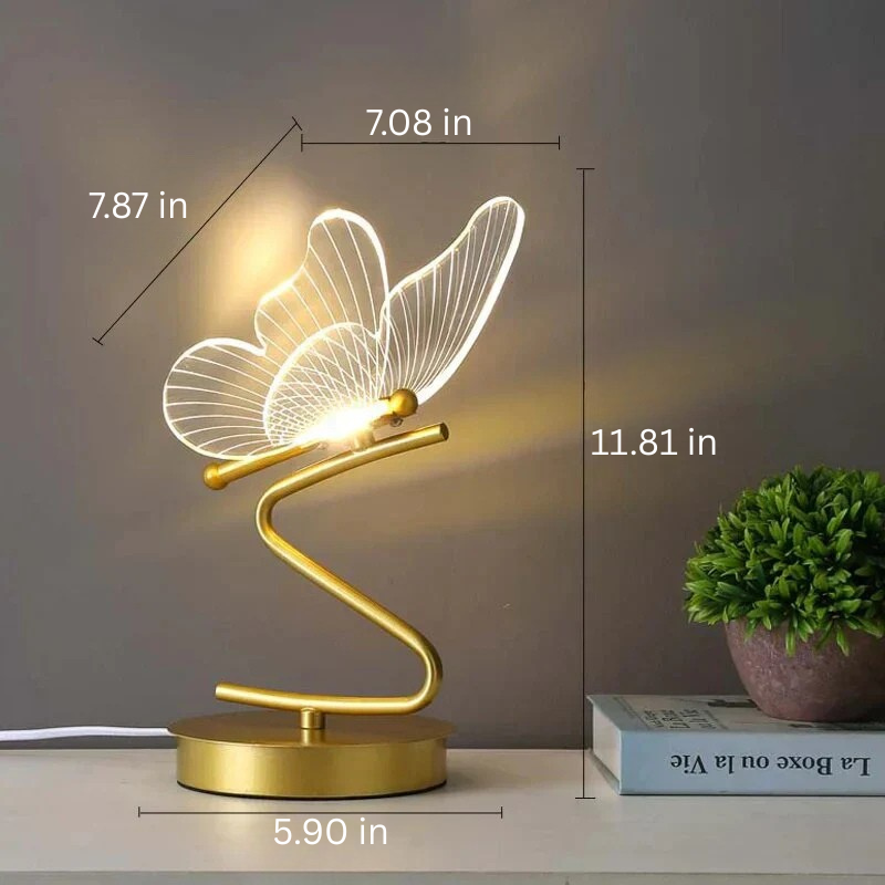 Modern Butterfly LED Table Lamp – Energy-Efficient Desk & Ambient Lighting