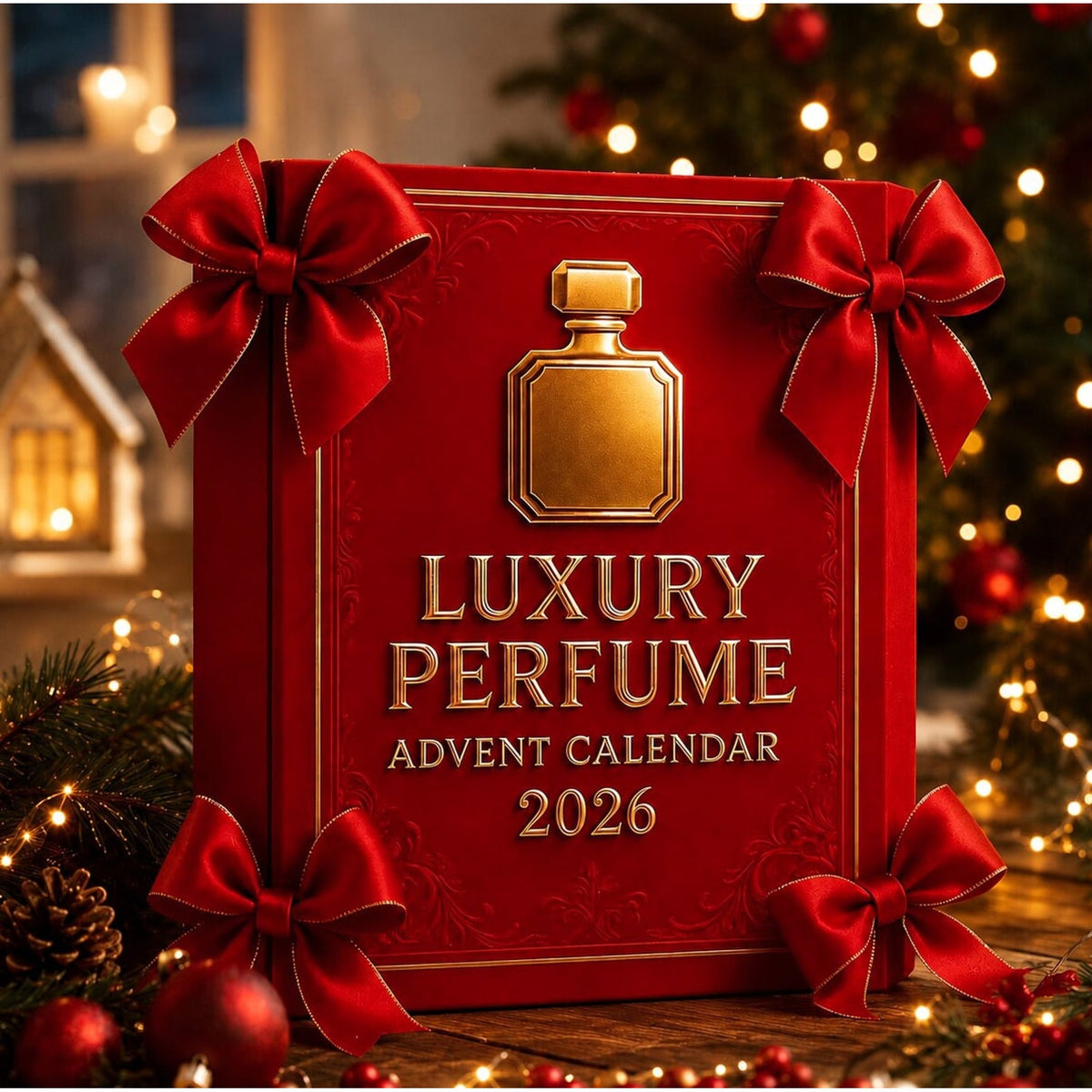 Perfume Advent Calendar with 24 Mini Ornaments