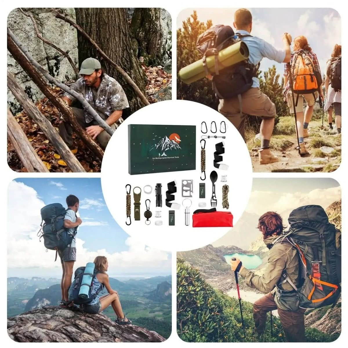 Men's 24-Piece Outdoor Tools Advent Calendar – Daily Adventure