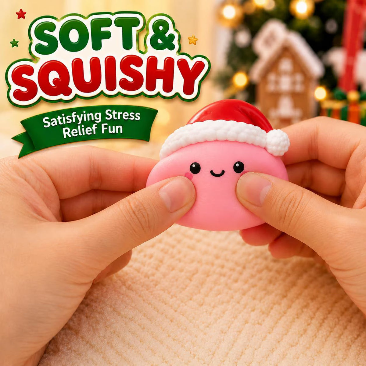Christmas Advent Calendar with 24 Mini Squishy Figures – Collectible Countdown Toys