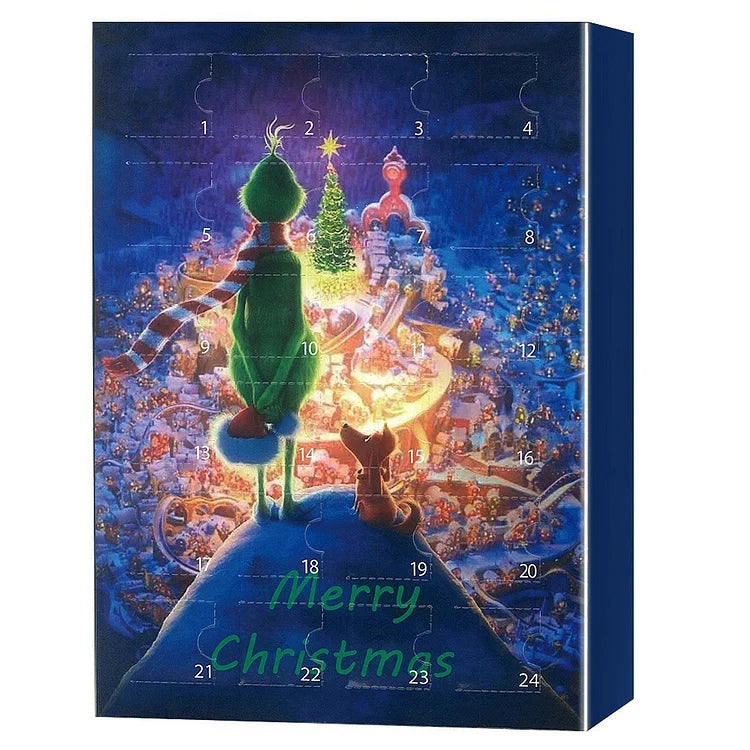 Advent Calendar with 24 Daily Surprises – Green Numbered Countdown